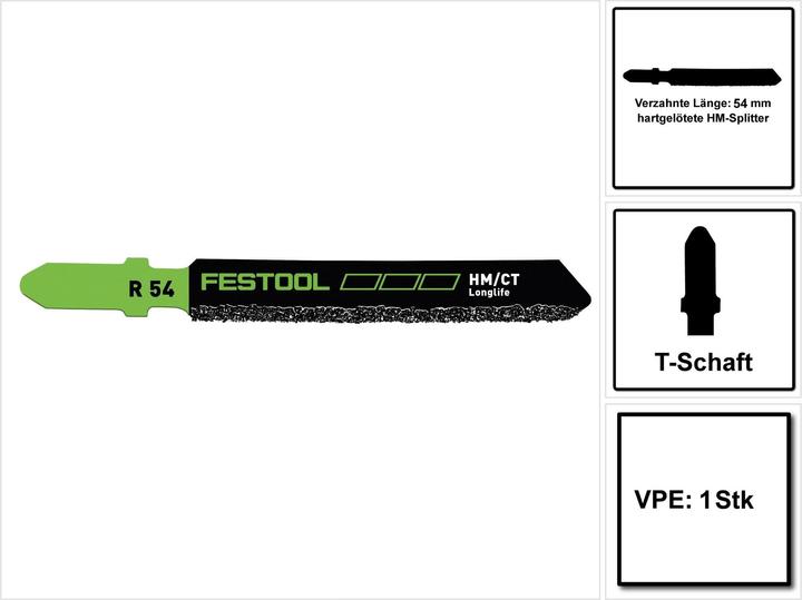 Produktbild Festool Stichsägeblatt R 54 G Riff