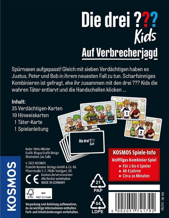 Produktbild Kosmos Die drei??? (Deutsch)