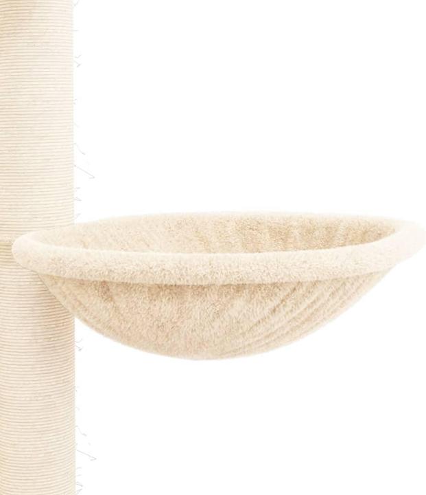 Image du produit VidaXL Kratzbaum Deckenhoch Creme 258,5-284,5cm Katzenbaum Katzenkratzbaum (284.50 cm, Crème)