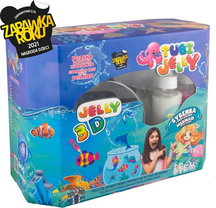 Produktbild Tuban 8 Farben Tubi Jelly Set mit kleinem Aquarium - Meerjungfrau