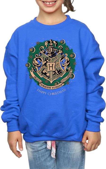 Actual product image Girls Christmas Wreath Sweatshirt (128)