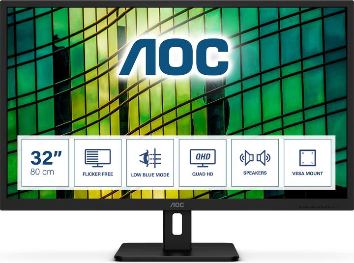 Immagine prodotto AOC Q32E2N 80 cm 31,5 pollici monitor LCD HDMI DisplayPort (2560 x 1440 pixel, 31.50")