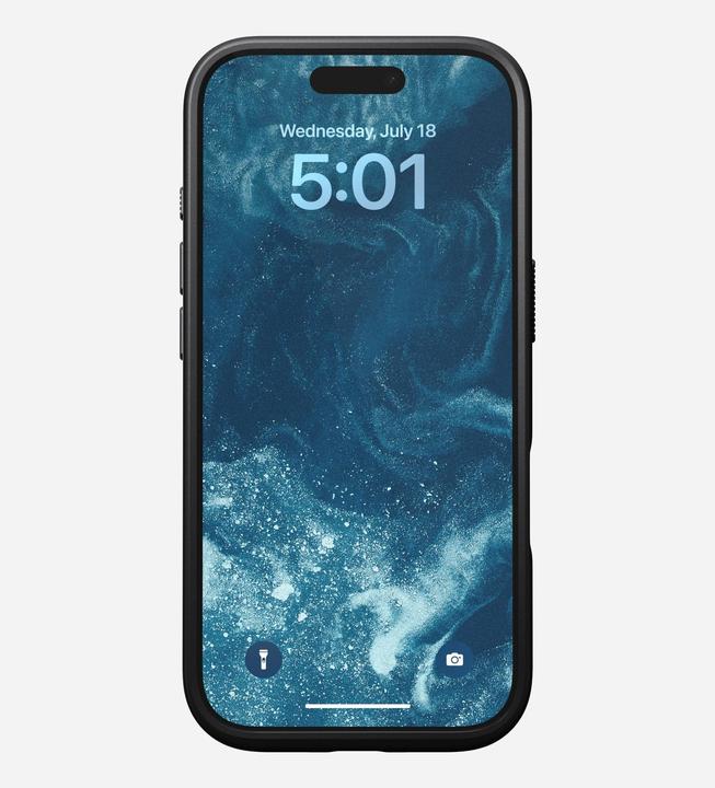 Actual product image Nomad Modern Leather Case iPhone 16 Pro Black (Apple iPhone 16 Pro)