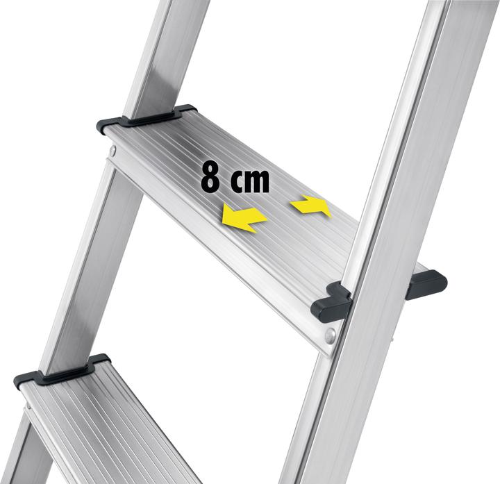 Produktbild Hailo L60 StandardLine, Alu-Sicherheits-Stehleiter, 4 Stufen (Stehleiter, 161 cm)