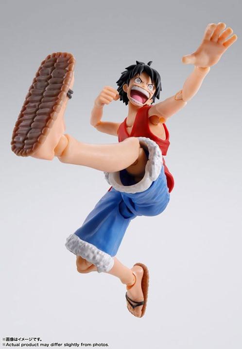 Produktbild Bandai One Piece S.H. Figuarts Actionfigur Monkey D. Ruffy Romance Dawn