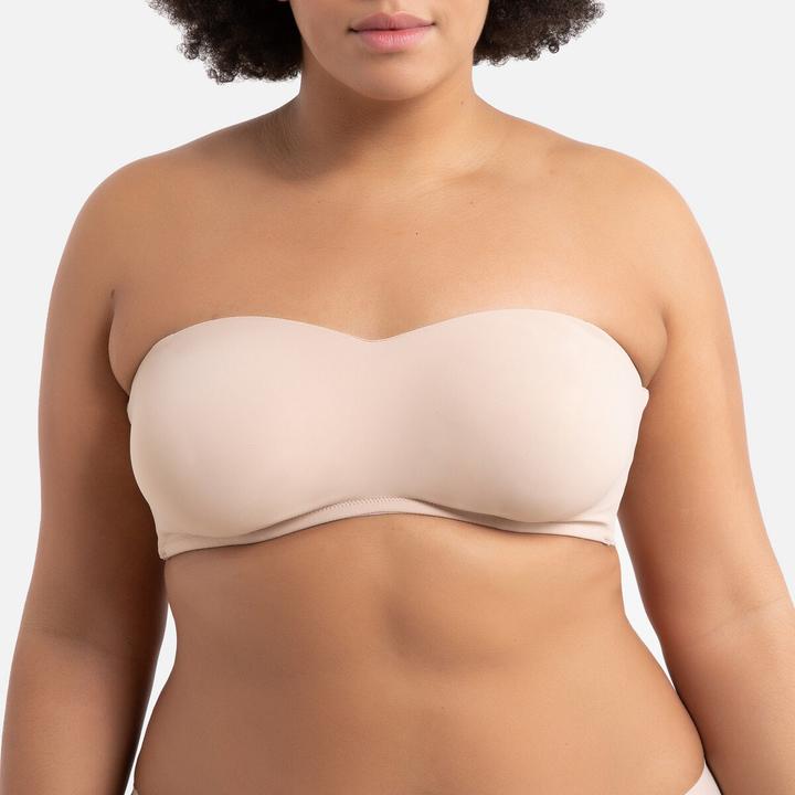 Actual product image La Redoute Collections Microfibre bandeau bra (90 D)