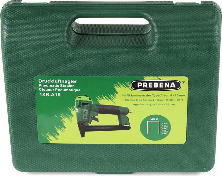 Actual product image Prebena Compressed air nailer