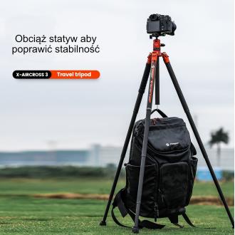 Actual product image Fotopro X Aircross 3 Carbon Tripod Oranje (Plastic)