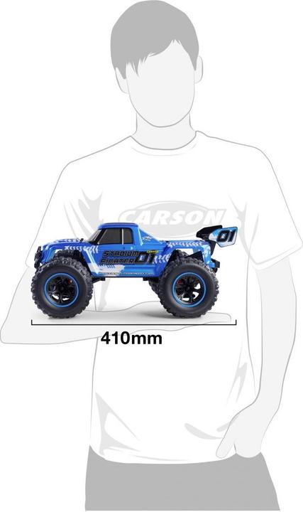 Actual product image Carson 1:10 XS Stadium Fighter 100% RTR blue (RTR Ready-to-Run)