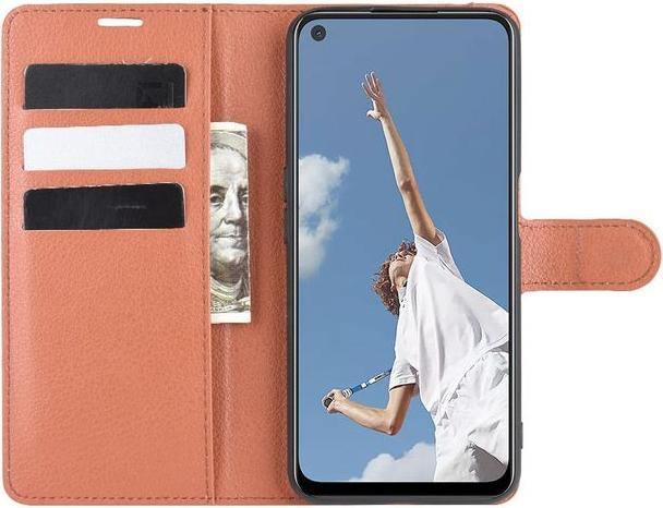 Actual product image MU Classic Litchi Leather Bookcover Series (Oppo A52)