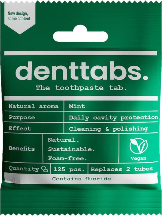 Actual product image Denttabs Toothbrush tablets