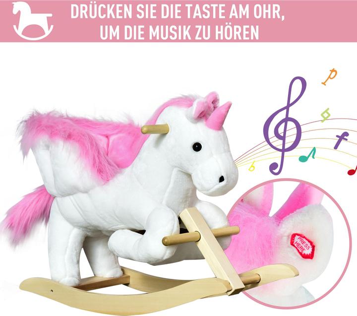 Immagine prodotto Homcom Animale a dondolo con disegno di unicorno