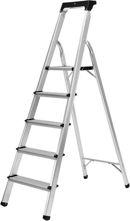Image du produit Craftfull 5-stufige Stehleiter CF-133B mit Ablage, klappbar (Échelle à plate-forme, 94.50 cm)