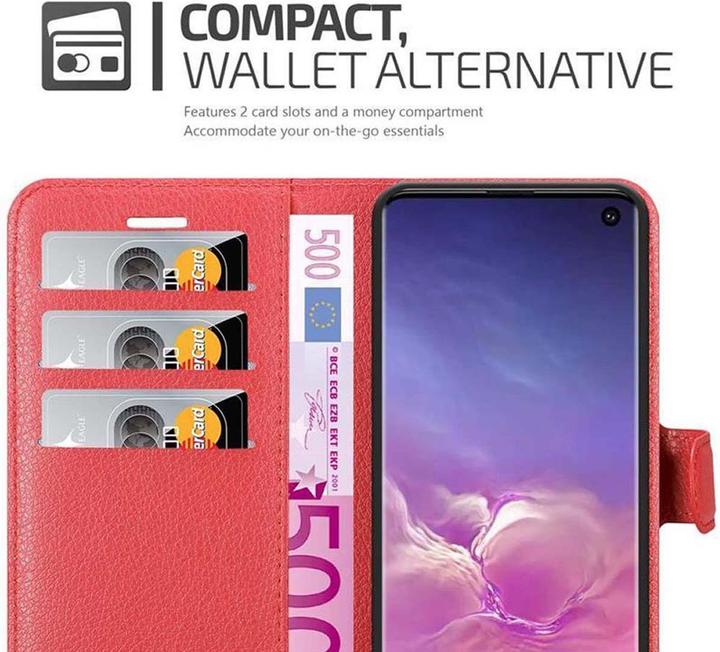 Actual product image Cadorabo Book with stand function cover (Samsung Galaxy S10)