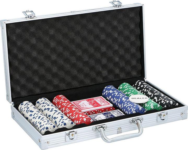 Actual product image Champ Poker Set 300pcs with Aluminium Case (German, English)