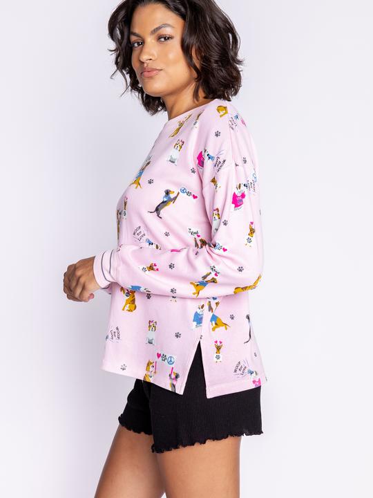 Actual product image Pj Salvage Woof of Love" pyjama top (36)