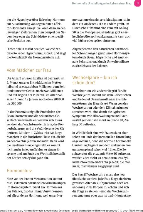 Immagine prodotto Nährstofftherapie & optimierte Ernährung für die Wechseljahre (Tedesco, Katrin Kleinesper, Ursula Linzer, 2023)
