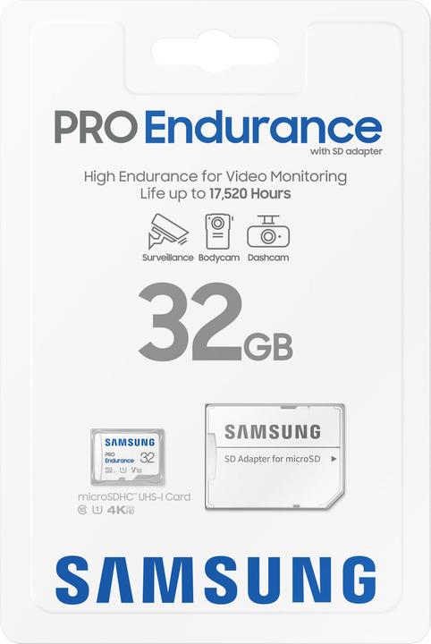 Produktbild Samsung PRO Endurance (32 GB, microSDHC, U1, UHS-I)