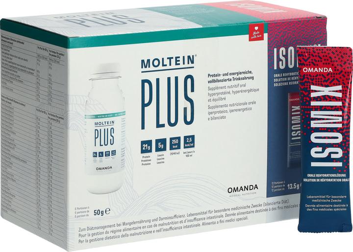 Immagine prodotto Moltein Plus 2.5 (6x50g) + ISOMIX (12x13.5g) (1 Pezzo/i, Polvere, 711 g)