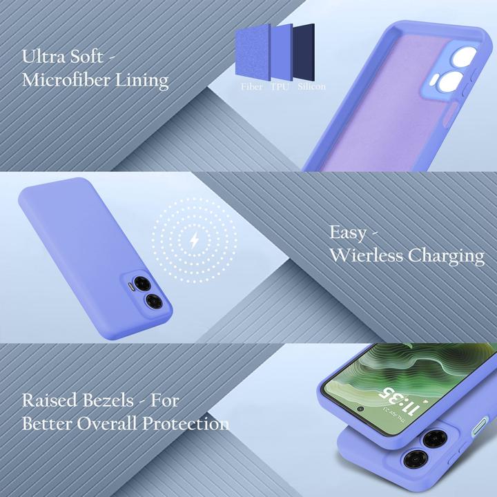 Actual product image Cadorabo Case for Motorola Moto G35 TPU Liquid Silicone Cover (Motorola Moto G35)