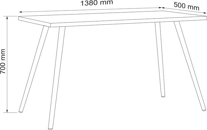 Valori nutrizionali e ingredienti VCM Holz Schreibtisch Bürotisch Salia 138x50