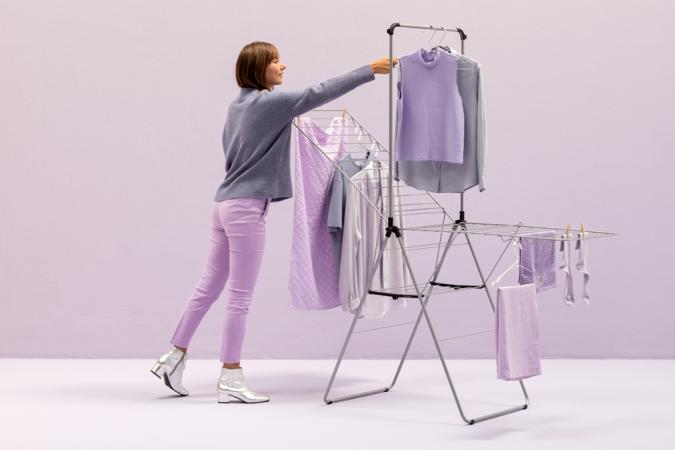 Produktbild Brabantia Trockengestell 25 Meter mit KleiderstangeMetallic (25 m)