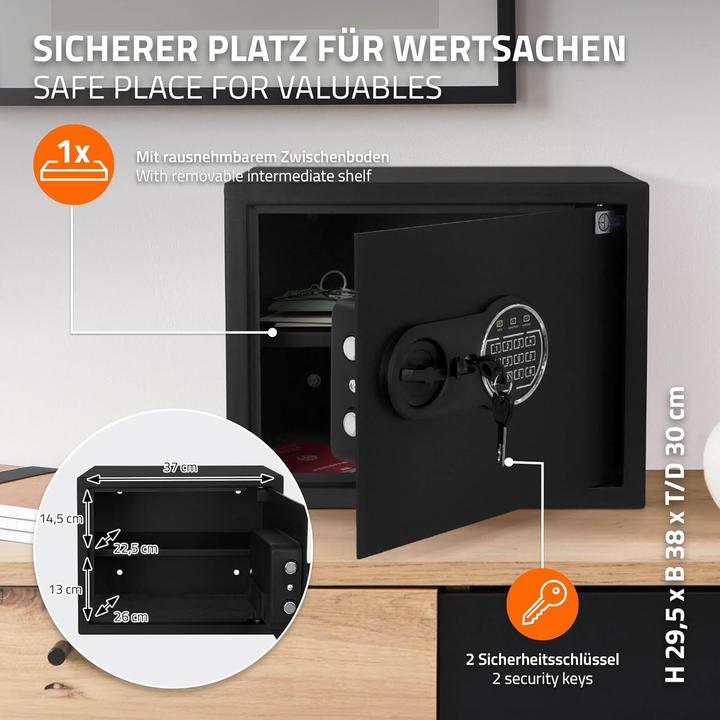 Image du produit ECD Germany Feuerschutztresor (27 l)