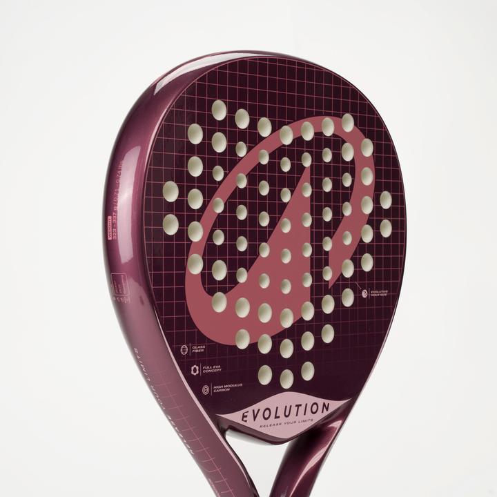 Actual product image Kuikma Padelschläger Kinder 9 bis 12 Jahre - PR Evolution Violett/Rosa