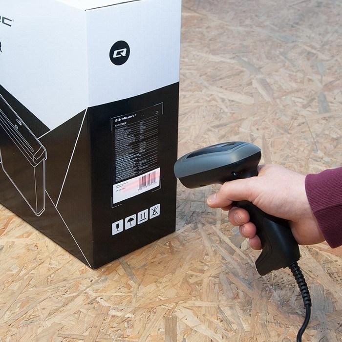 Image du produit Qoltec 50863 Wired QR & BARCODE Scanner | USB (Codes à barres 2D)