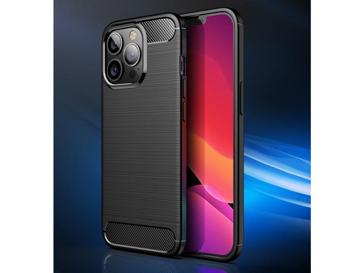 Immagine prodotto Screenguard Custodia Apple iPhone 13 Pro Max Carbon Brushed Soft TPU (Apple iPhone 13 Pro Max)