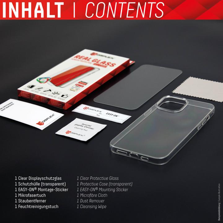 Image du produit Displex Real Glass, 2D Panzerglas + Handyhülle (1 pièce(s), Apple iPhone 6, Apple iPhone 8, Apple iPhone 7, Apple iPhone SE (2ème génération), Apple iPhone SE (3ème génération))