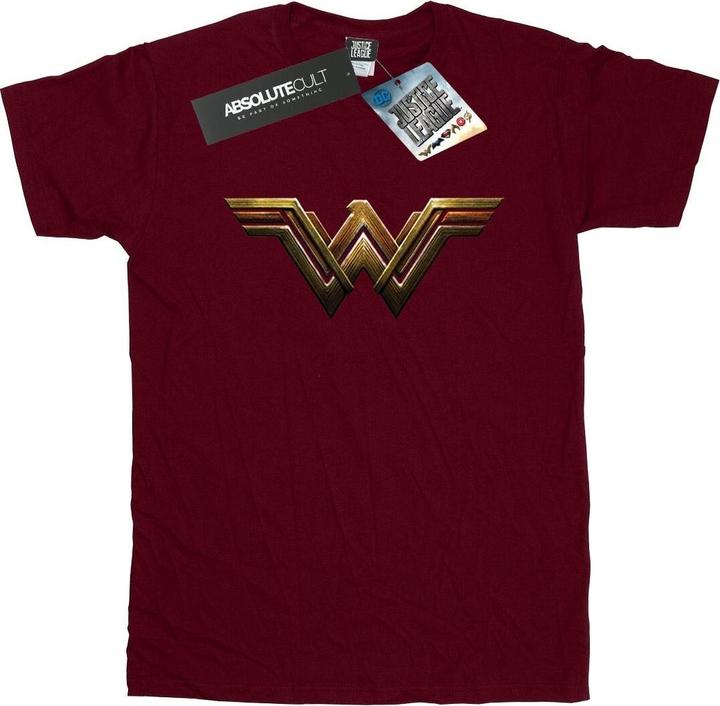 Actual product image Wonder Woman Womens/Ladies Logo Cotton Boyfriend T-Shirt (XXL)