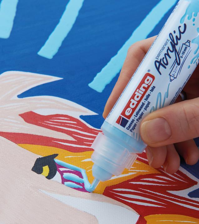 Produktbild Edding Acrylmarker 5400 Double Liner (Pastellblau, 10 mm, 1 x)