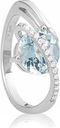 Produktbild Breuning RING - E.AQUA/Brill. 0,091 Ct. H/si (48, 750/18 K Gold)
