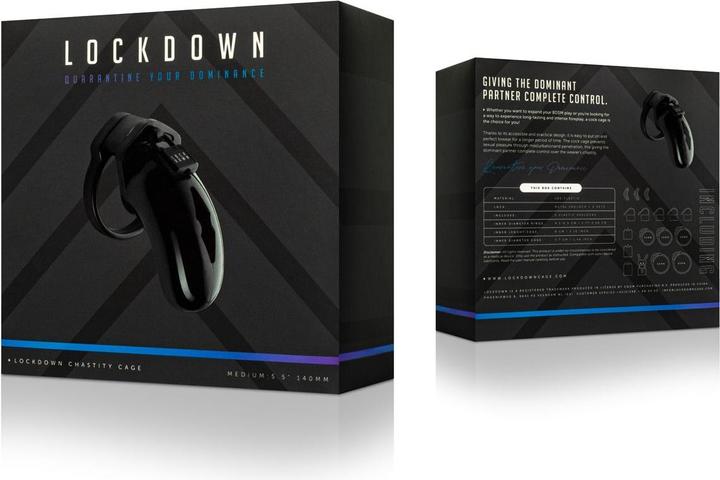 Actual product image Lockdown Chastity Cage - Medium