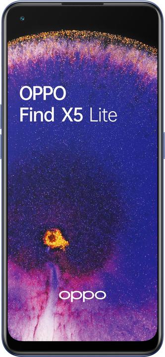 Image du produit OPPO Find X5 Lite (256 Go, Startrails Blue, 6.43", Double SIM, 64 Mpx, 5G)
