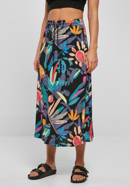 Produktbild Urban Classics Ladies Viscose Midi Skirt - 12112 (S)