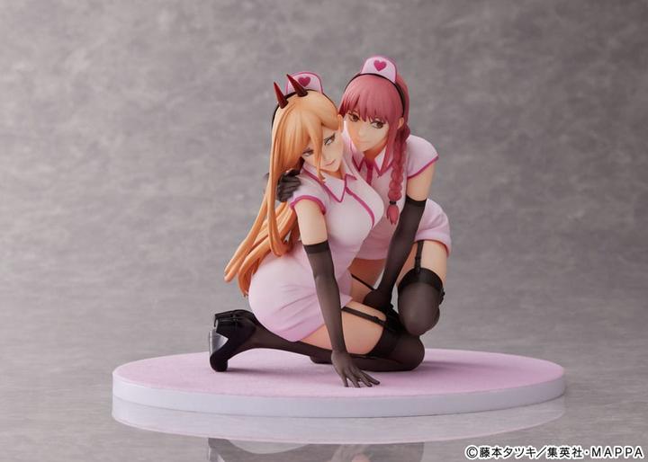 Produktbild Furyu Chainsaw Man statuette PVC 1/7 Power & Makima Nurse Ver. 14 cm