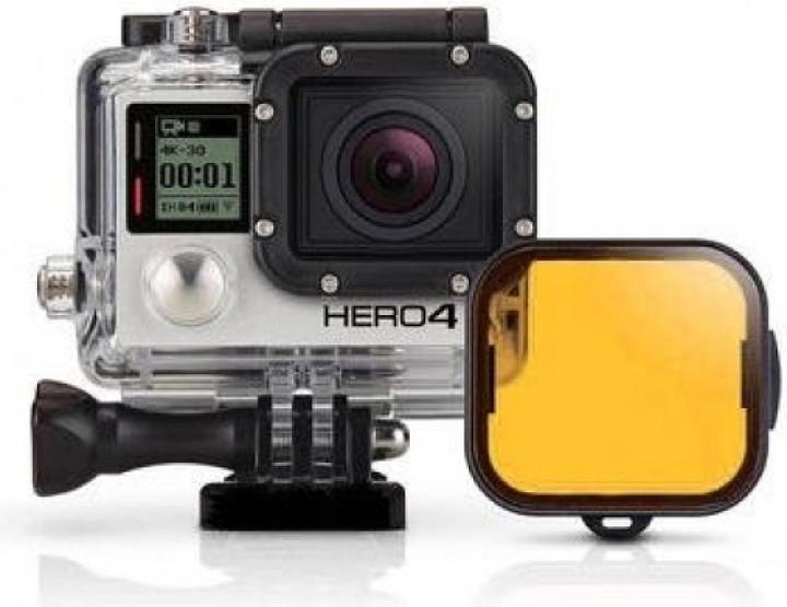 Immagine prodotto PowerGuard Filtro subacqueo GoPro giallo per GoPro Hero 3+ e Hero 4 per custodia subacquea (4)