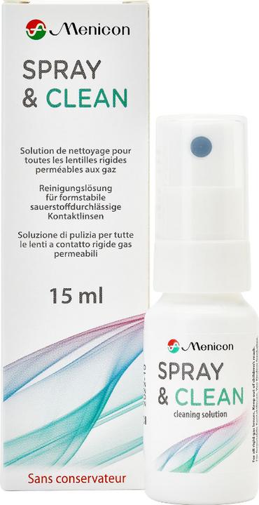 Actual product image Menicon Spray & Clean Lipid Cleaner (Hard lens care, 15 ml)