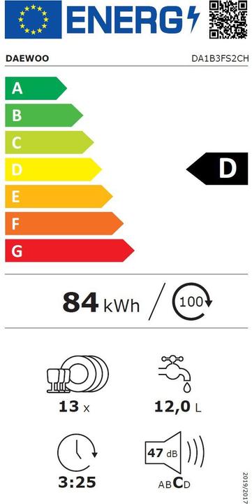 Energie-Label Daewoo DA1B3FS2CH