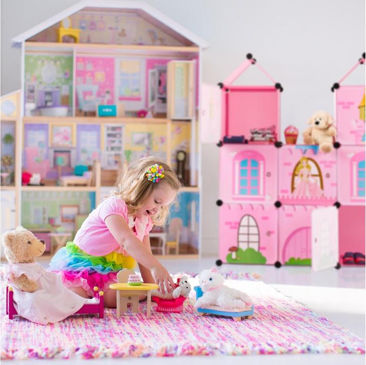 Image du produit Relaxdays Étagère de rangement Castle à emboîtement