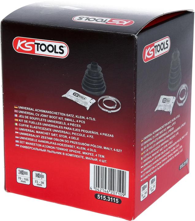 Actual product image KS Tools Universal CV joint boot kit, small, 4 pcs