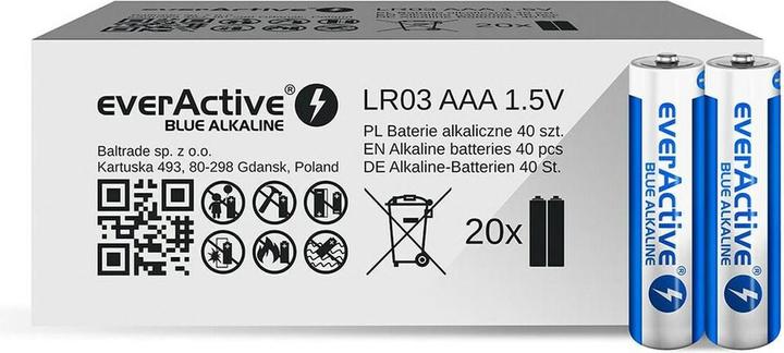 Image du produit Everactive Piles alcalines AAA (40 pcs, AAA, 1100 mAh)