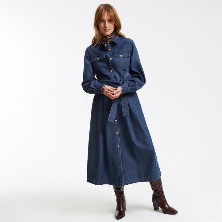 Image du produit La Redoute Collections Langärmeliges Jeanskleid mit Knopfleiste (32)