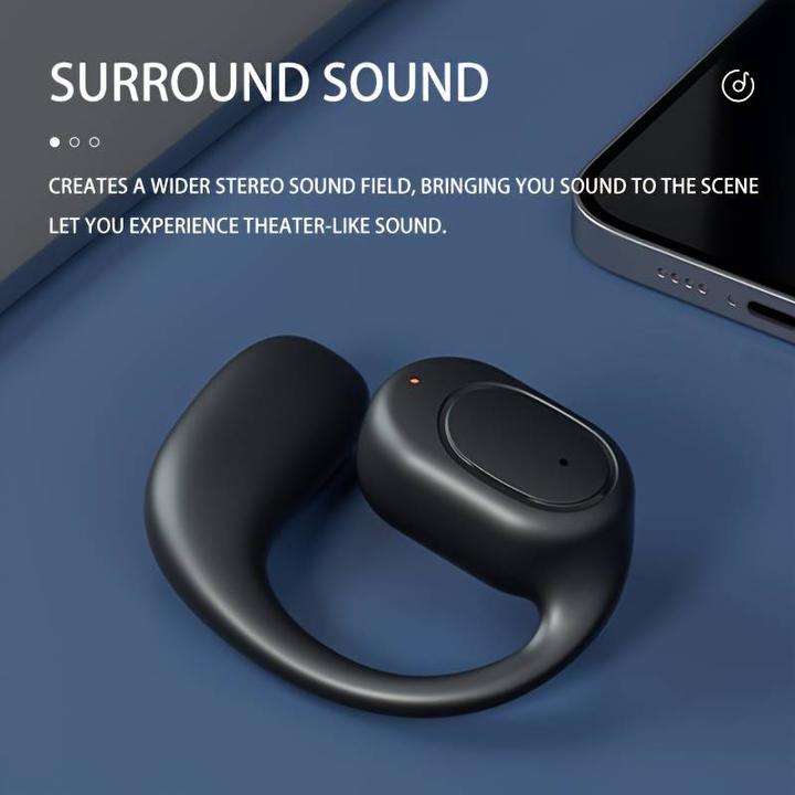 Immagine prodotto PhoneLook Ecouteur 1pcs sans fil à conduction osseuse Oreillette suspendue pour sport + course à pied + pilote (30 h)