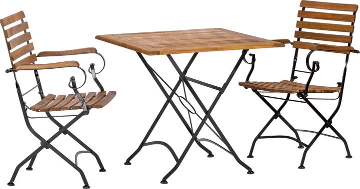 Produktbild Acamp Set 2x LINDAU Klappsessel + 1x LINDAU Klapptisch 80x80cm (80 cm)