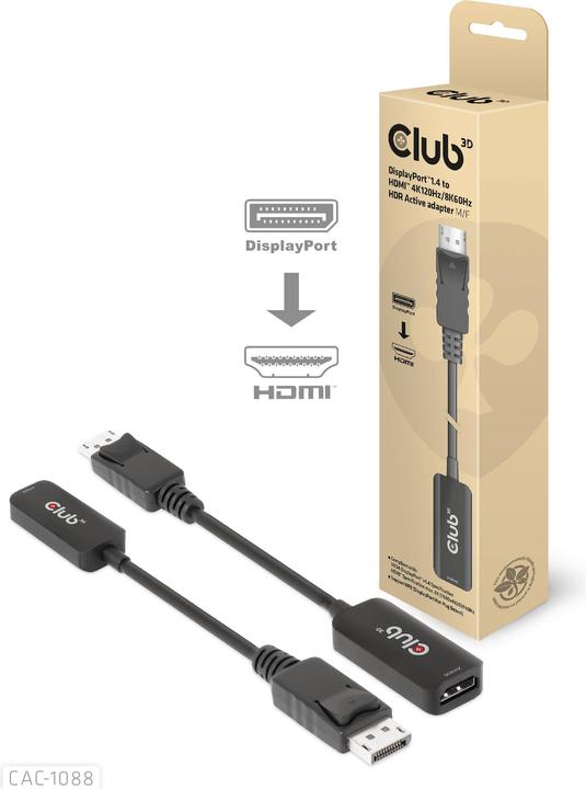 Produktbild Club 3D DisplayPort zu (HDMI, 4.90 cm)