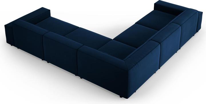 Image du produit Micadoni Canapé D'Angle Symétrique En Velours, "Jodie", 6 Places, 287x287x70Fabriqué en Europe (Canapé d'angle)