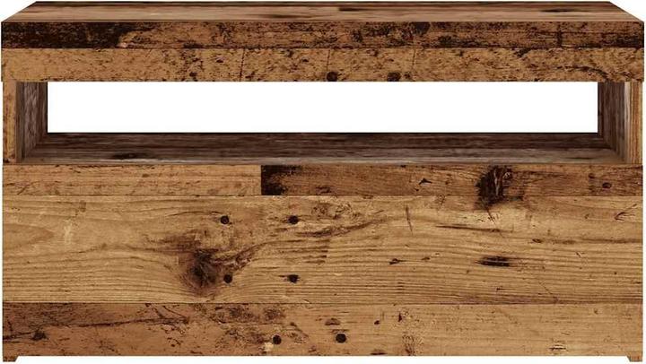 Actual product image VidaXL TV Schrank Lowboard Fernsehschrank Fernsehtisch LED 2 Stk. Altholz-Optik (75 x 35 x 40 cm)